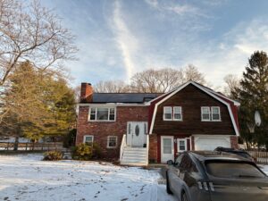 Residential solar installation in Marlborough using Massachusetts solar net metering.